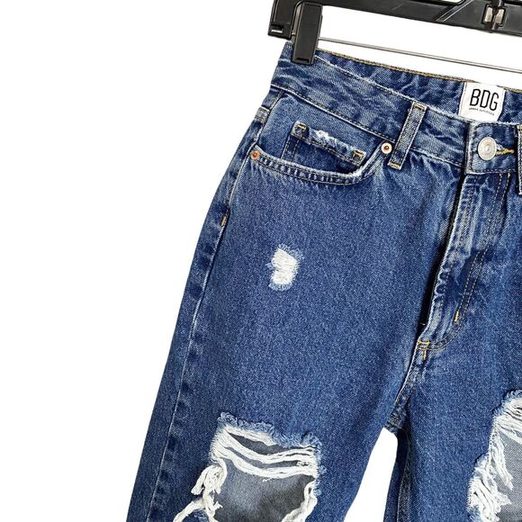 Urban Outfitters BDG Mom High Rise Denim Jeans Womens Sz 24 Distressed Slim NWOT - Picture 7 of 10